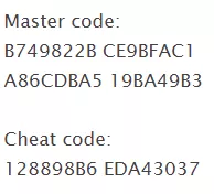 PS2 Master Reset Code